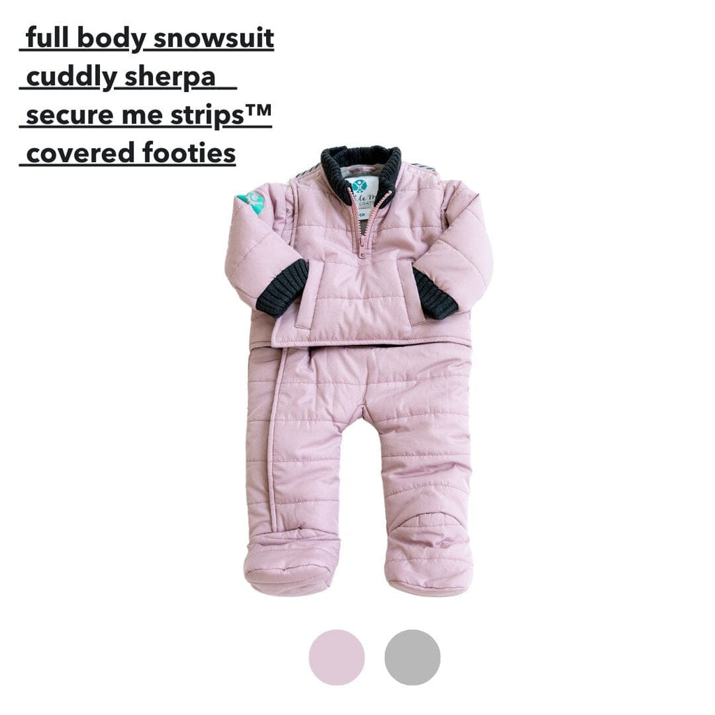 car seat snowsuits for baby boy or girl in pink