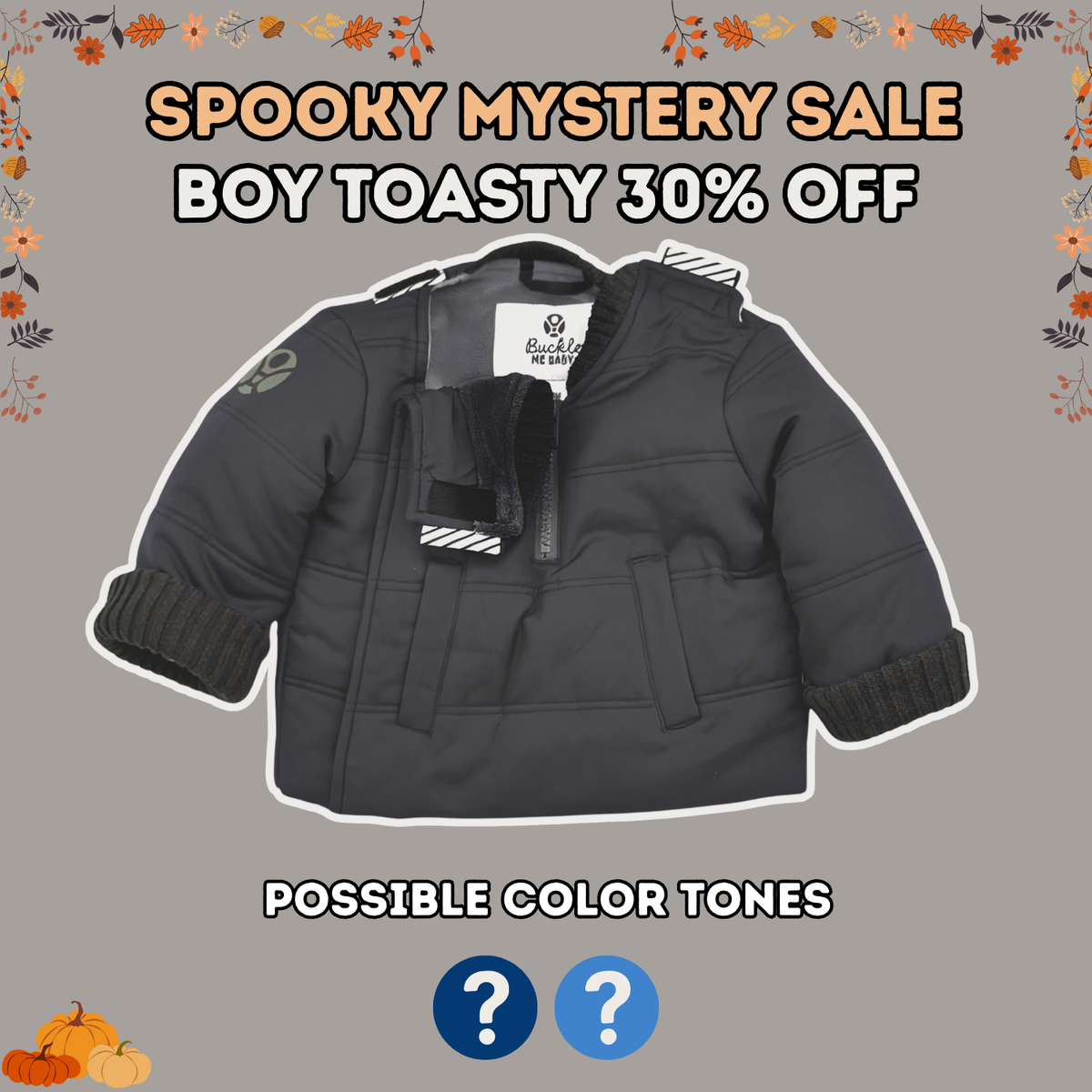 Toasty Boy Spooky Mystery Coat  - FINAL SALE