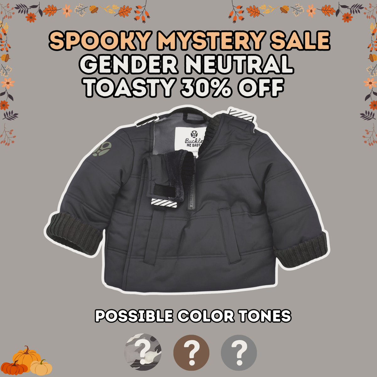 Toasty Gender Neutral Spooky Mystery Coat  - FINAL SALE