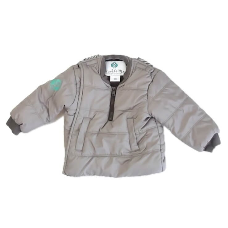 Final Sale Pre-Owned Car Seat Coat Gray Toast Gray Toast