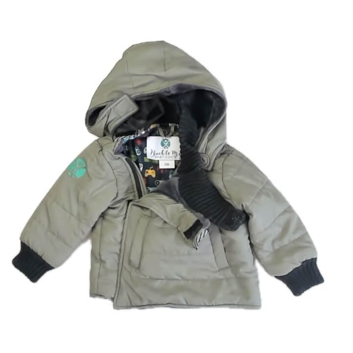 Final Sale Pre-Owned Car Seat Coat Gray Toastiest Gray Toastiest