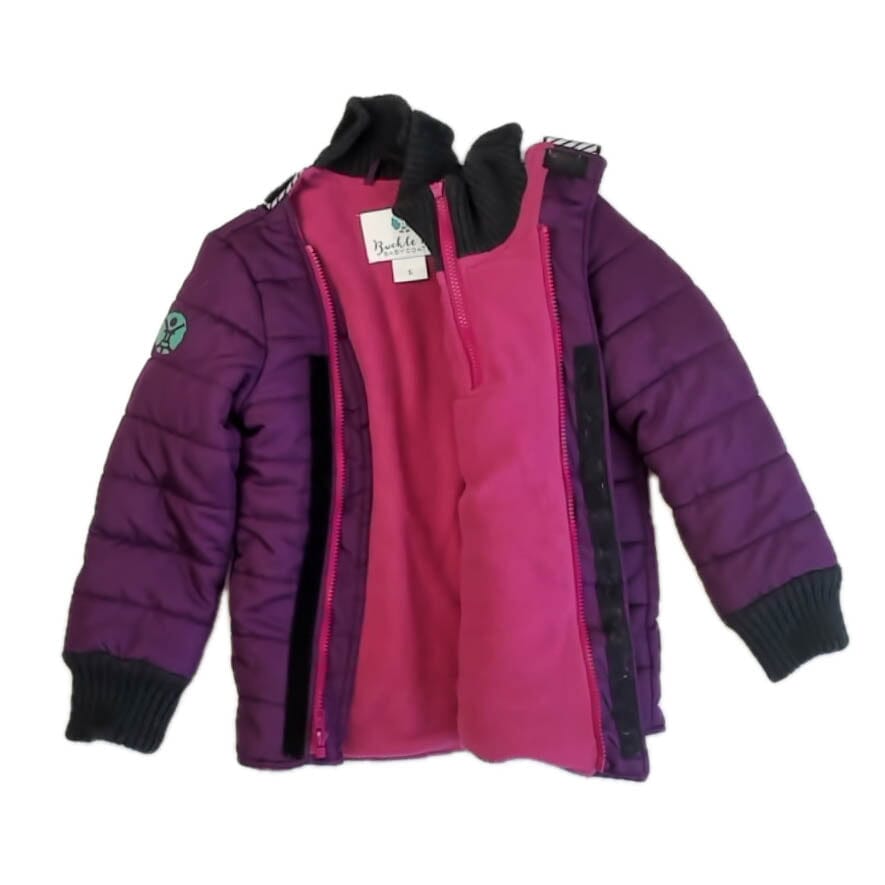 Final Sale Pre-Owned Car Seat Coat Purple Toasty Purple Toasty