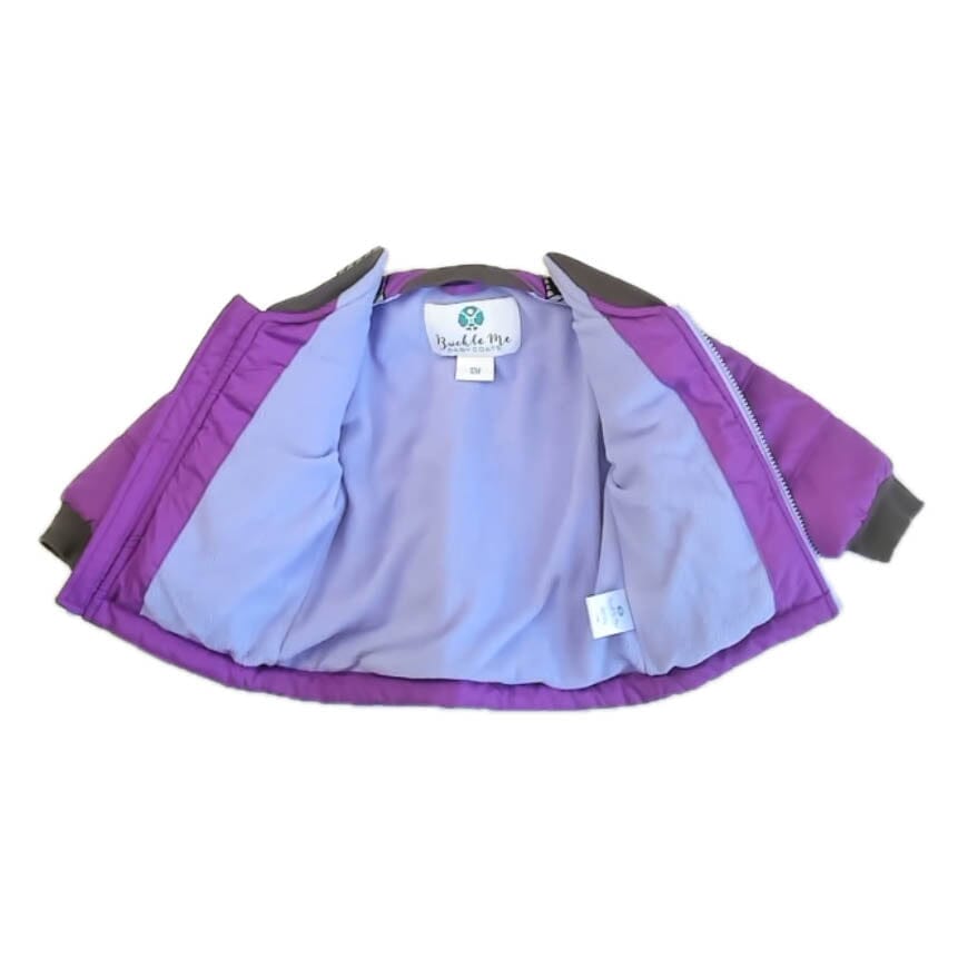 Final Sale Pre-Owned Car Seat Coat Purple Toast Purple Toast