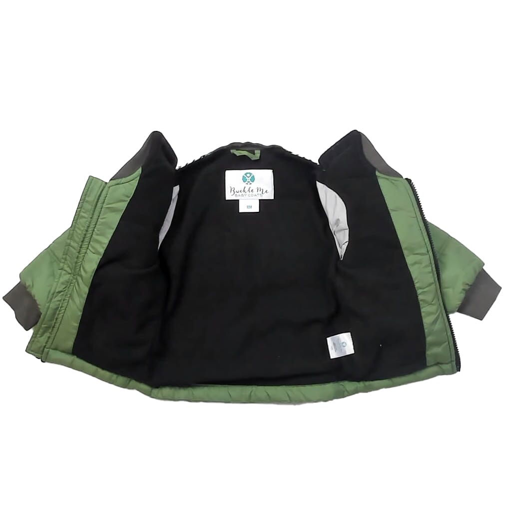 Final Sale Pre-Owned Car Seat Coat Green Toast Green Toast