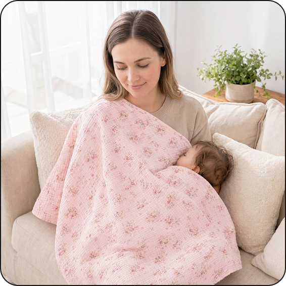Use as a nursing cover on the go