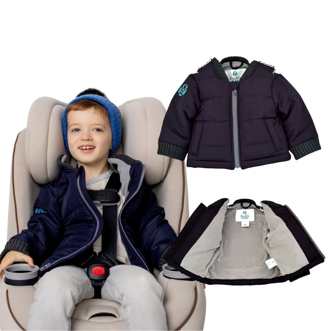summer infant car seat coat Toast Car Seat Coat 6/9M / Inky/Blue by Buckle Me Baby Coats